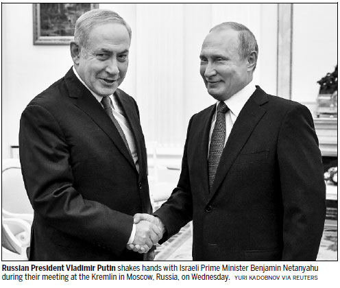 Putin, Netanyahu meeting focuses on Syria issues