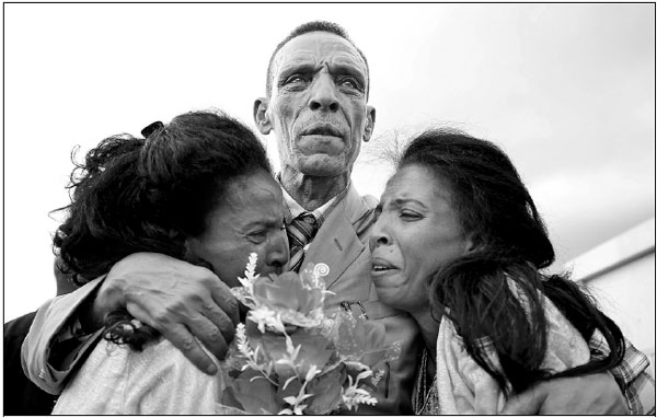 Families reunited by planes of peace