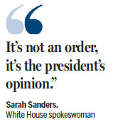 President urges end to probe, setting off new storm