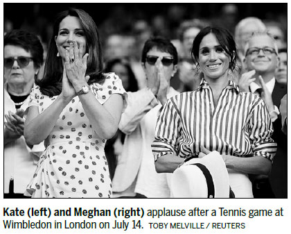 Glamour girl turned duchess: Meghan tones down
