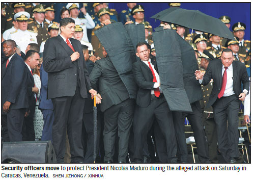 Maduro escapes unhurt after 'assassination' attempt