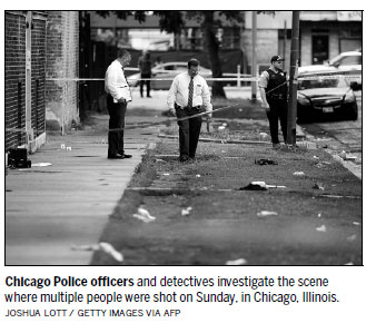 Five killed, dozens shot in 'violent night' for Chicago