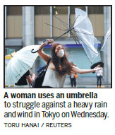 Shanshan churning toward Japan