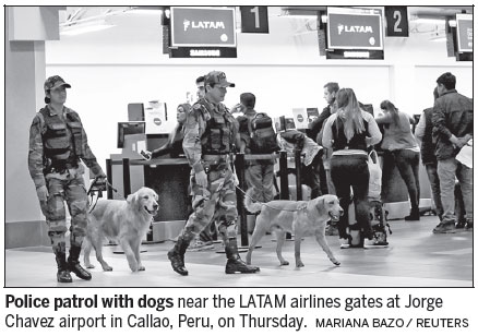 Nine planes grounded by bomb threats