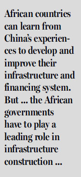China's infrastructure lesson for Africa