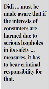 Passengers' safety must be above profit