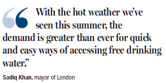 London's water dispensers make splash