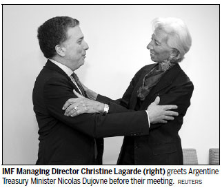 Argentina seeks early release of loan