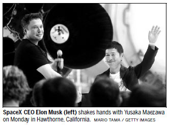 Japan tycoon lands first SpaceX moon flight
