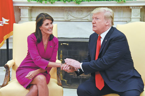 Haley leaves in latest Trump shake-up
