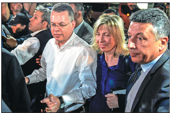 Pastor's return to US puts ties back on track