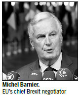 EU's Barnier says Irish border issue could scupper Brexit talks