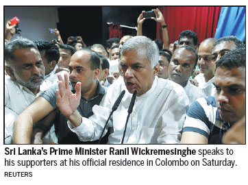 Sri Lanka's president suspends parliament