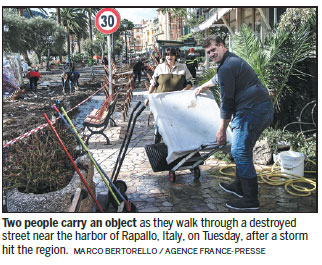 11 people killed in Italy as wild weather sweeps Europe