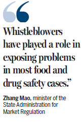 Rewards may encourage whistleblowers