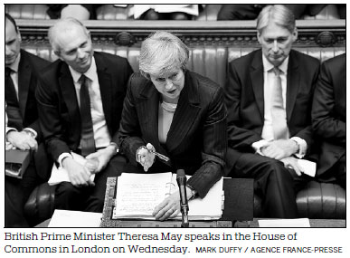 May: MPs trying to frustrate Brexit
