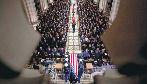 US ex-presidents in show of unity