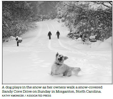 Winter storm causes icy roads and power losses across southern US