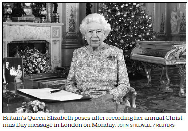 Queen calls for unity in Christmas message