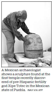 Archaeologists find Mexico temple to the god of skinning sacrifices