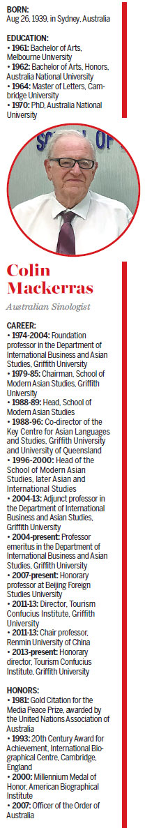 VETERAN SINOLOGIST BUILDS A BRIDGE TO AUSTRALIA