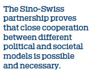 Sino-Swiss partnership a model for the future