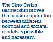Sino-Swiss partnership a model for the future