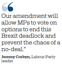 Labour calls for vote on Brexit options