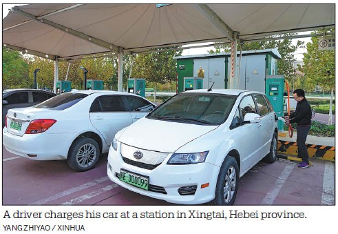China powering up efforts to build car-charging poles