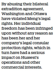 Actions in Huawei case questionable
