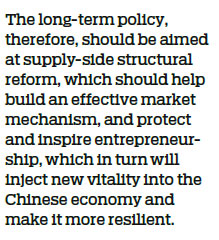 Supply-side reform leads to economic resilience