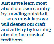 Music can open our ears and minds to other cultures