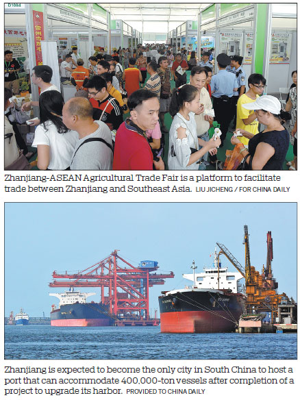 Zhanjiang to seek major railway, marine developments