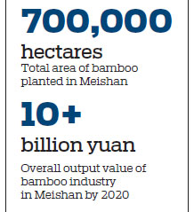 Meishan nurtures bamboo industry for sprouts of success
