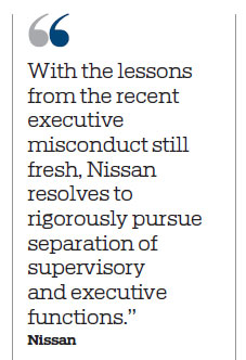 Crisis-ridden Nissan shakes up board, keeps boss