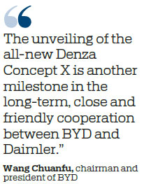 Denza brand created by Daimler and BYD targeting NEV market