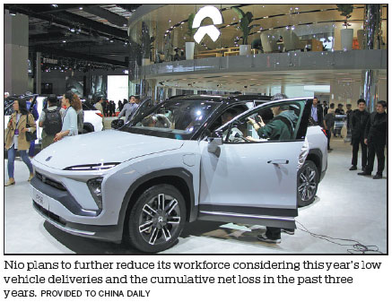 Nio to cut more jobs as electric vehicle startup continues to struggle