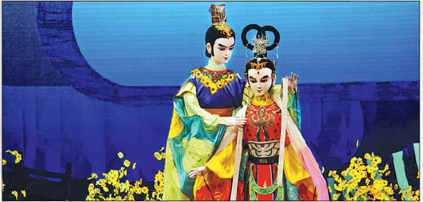 Traditional shadow puppeteers carry tradition forward