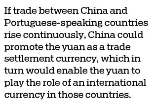 Macao can play the role of an ideal offshore yuan center
