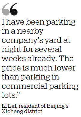 Beijing urges citywide parking space sharing