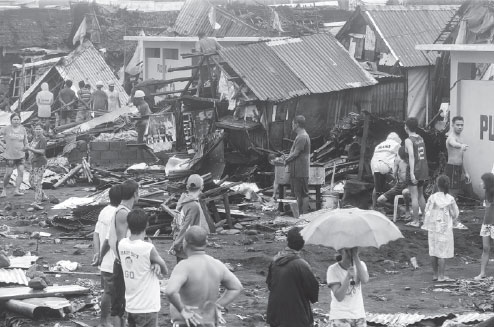 Philippines left reeling by typhoon