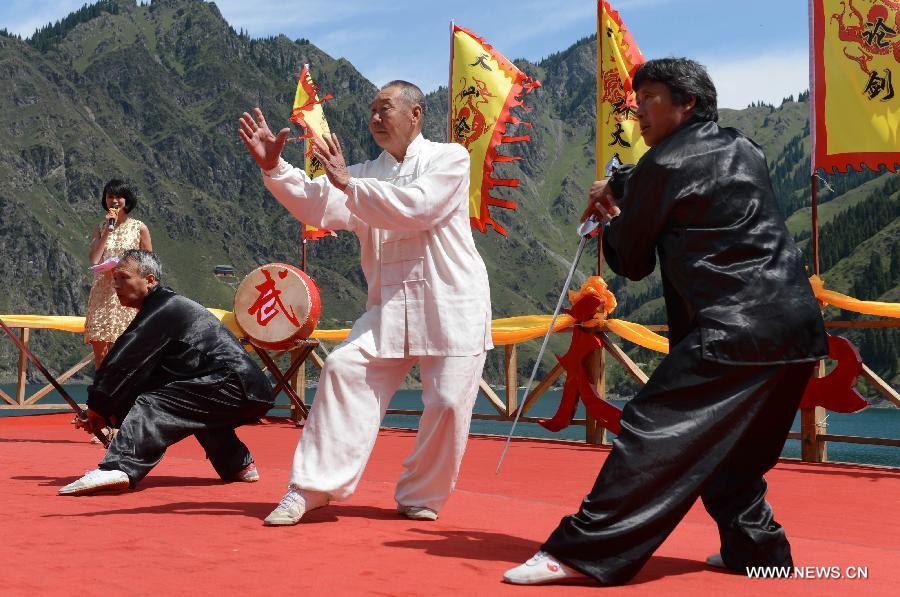 Martial arts festival held in NW China