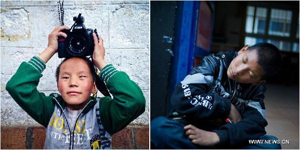 Blind children's photography works