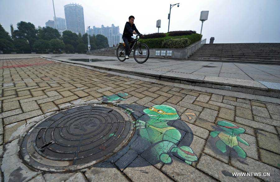 Art on manhole covers