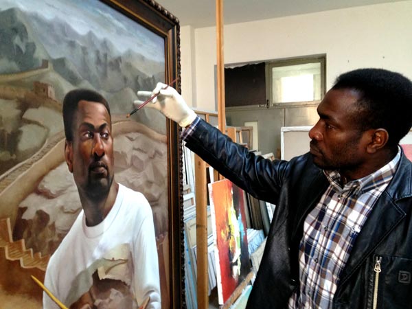 Congolese artist sees big picture