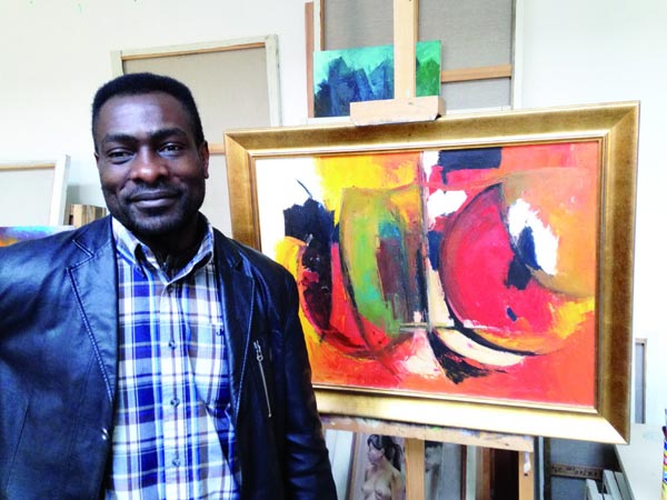 Congolese artist sees big picture