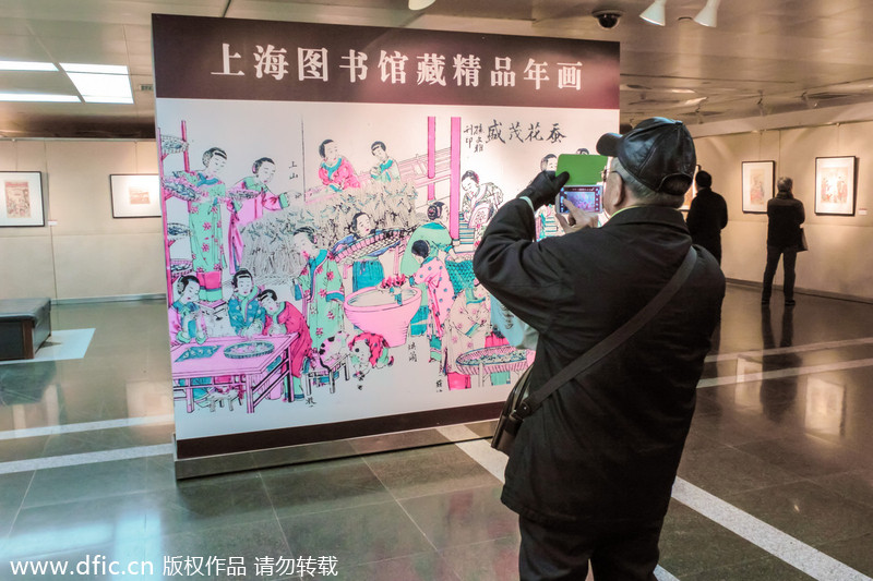 New Year paintings decorate Shanghai