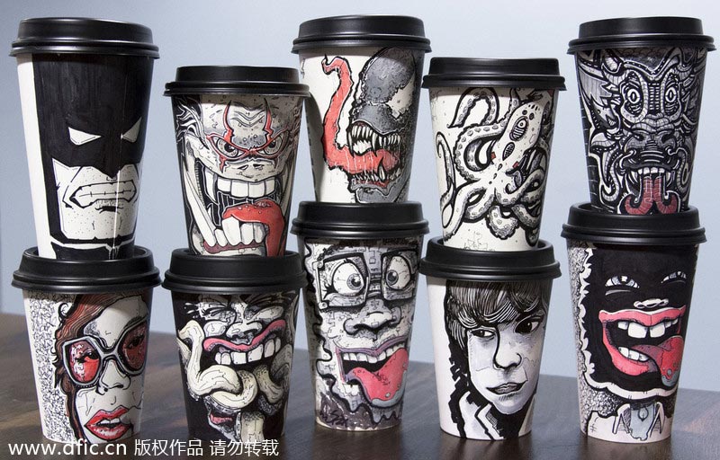 Bored graphic designer creates magnificent cups