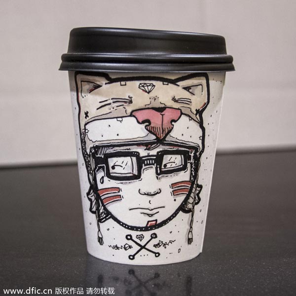 Bored graphic designer creates magnificent cups