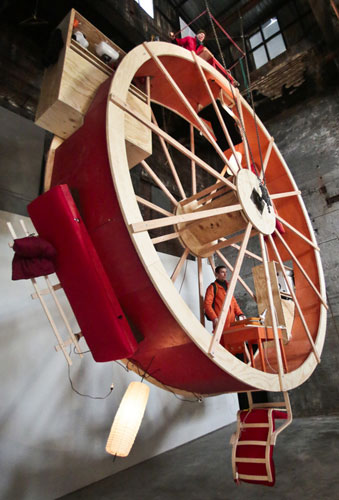 Artists in a 'hamster-wheel'